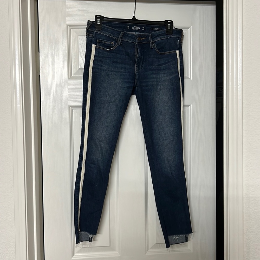 striped Skinny Jean Cropped